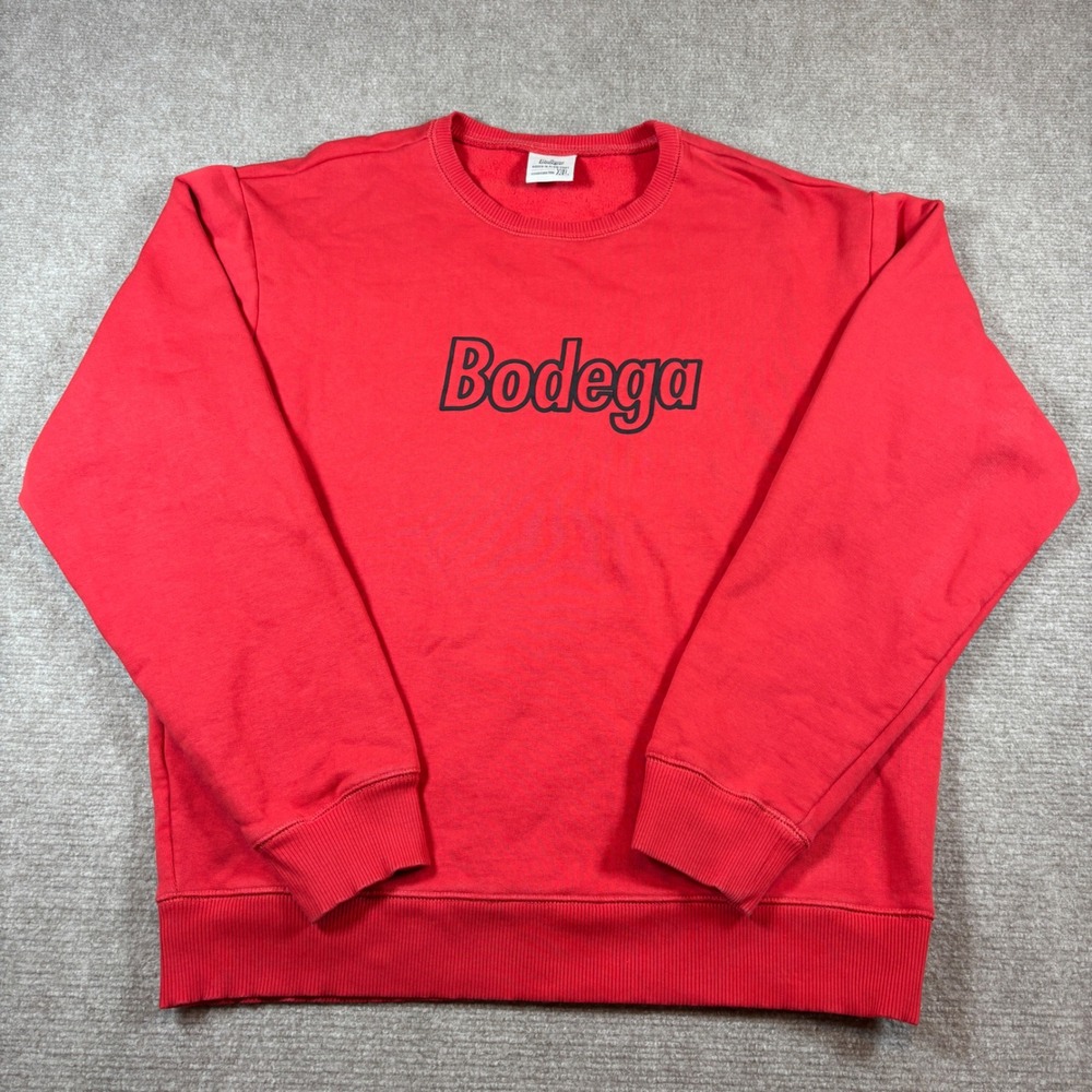 Bodega Red Hidden in Plain‎ Sight Crewneck Men's Size XL EUC